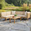 Krinden Outdoor Teak Conversation Set