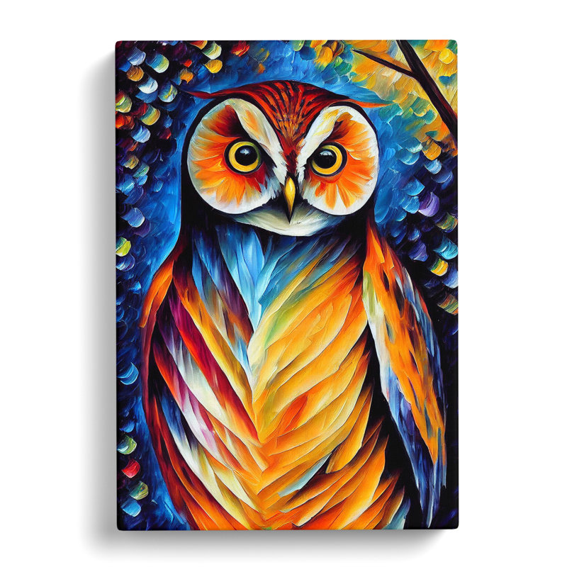 Portrait Of A Barn Owl No.6 - Wrapped Canvas Print, 50cm H x 35cm W x 3cm D