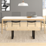 Table rectangulaire en plastique massif Pell silicone