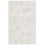 Tapis floral gris / beige en coton touffeté à la main Portville-1254938962