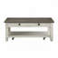 Table basse en bois avec tablette de plancher et 2 tiroirs-422223952