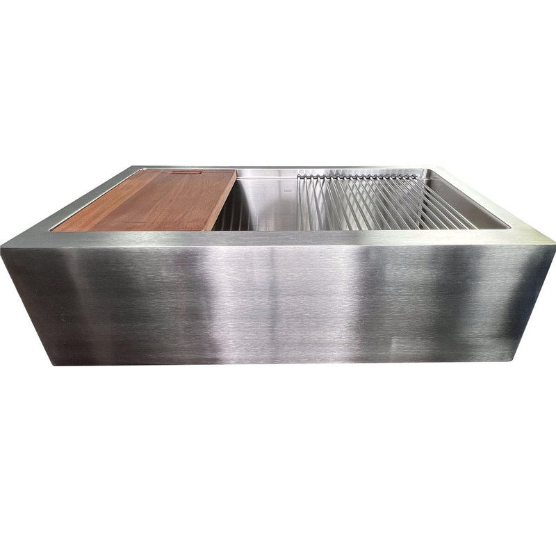 Pro Series 33'' L Single Bowl Stainless Steel Kitchen Sink