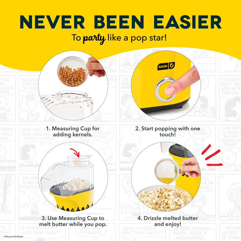 Peanuts® x Dash Fresh Pop Popcorn Maker