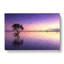 Tree Alone During A Purple Sunset In Abstract - Wrapped Canvas Painting-55361584