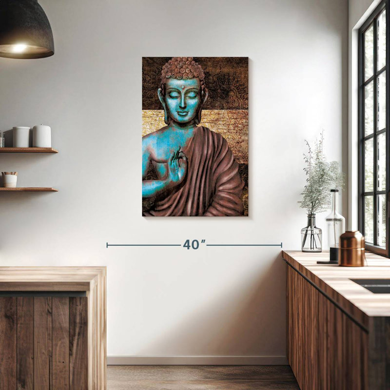 Leisha Ancient Sitting Buddha I, 36" H x 24" W
