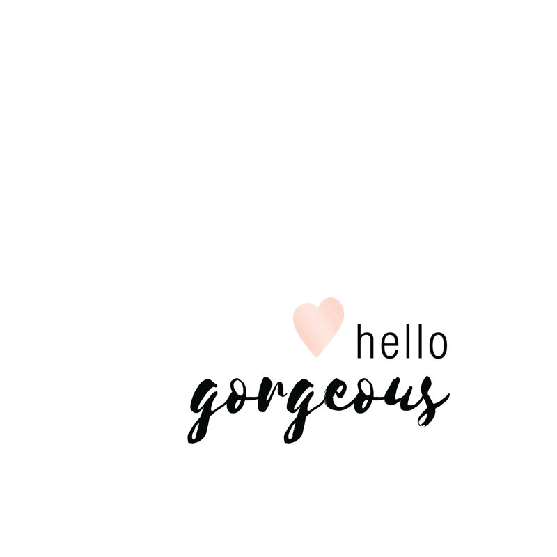 Hello Gorgeous - Wrapped Canvas Print, 30cm H x 30cm W x 3.8cm D