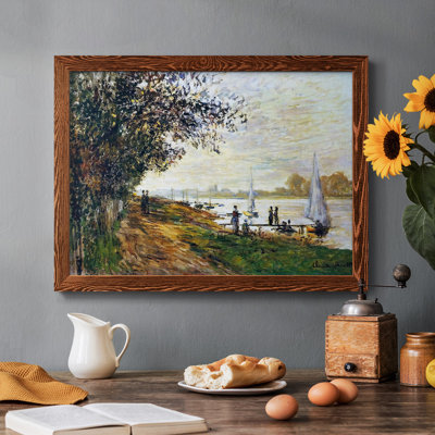 The Riverbank At Le Petit, reproduction d'art sur toile