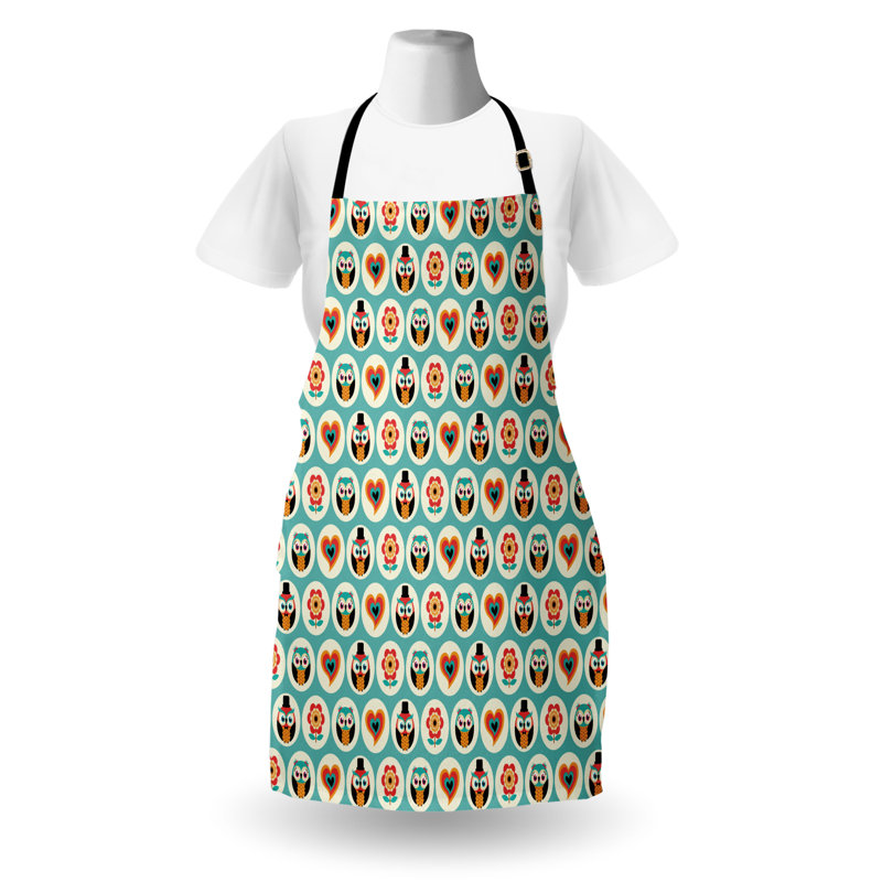 Multicolore, tablier East Urban Home Owl, cuisine, jardinage, taille adulte