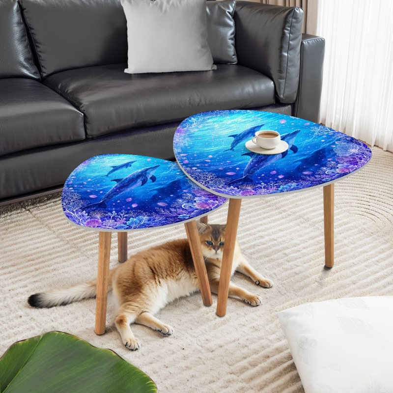 Ensemble de 2 tables gigognes Triangle Nesting