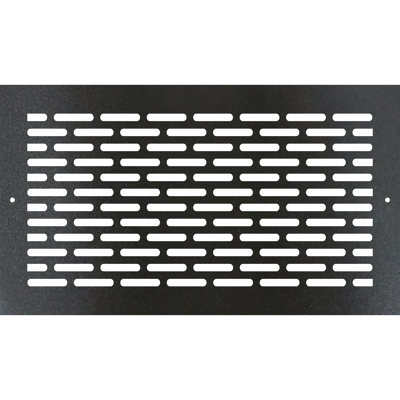 Registre de plancher à visser en métal. Ouverture de conduit 6 x 12 (au total 8 x 14) - Design industriel