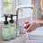 2 Pack Glass Soap Dispenser with Plastic Pump, 400ml Liquid Hand Soap Dispenser, Rustproof Pump for Kitchen & Bathroom, Great for Lotions, Essential Oil, Liquid Soaps,Army Green-809134546