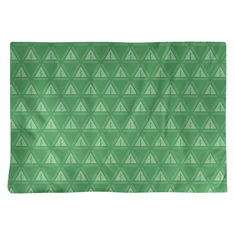 Récapitulatif de coton 18" classique à arbre minimaliste Barbra, Vert clair, Polyester