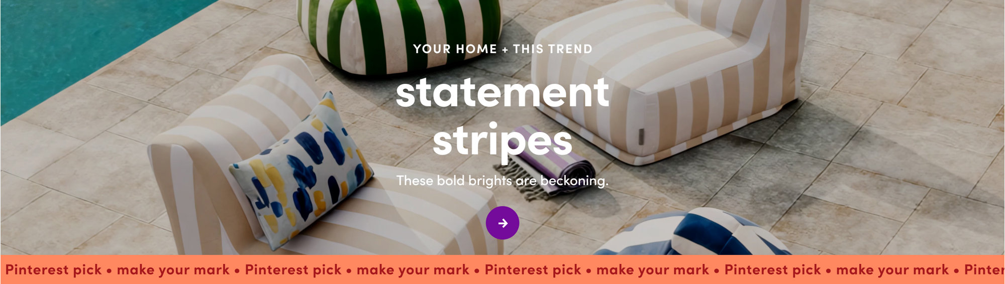 statement stripes. These bold brights are beckoning