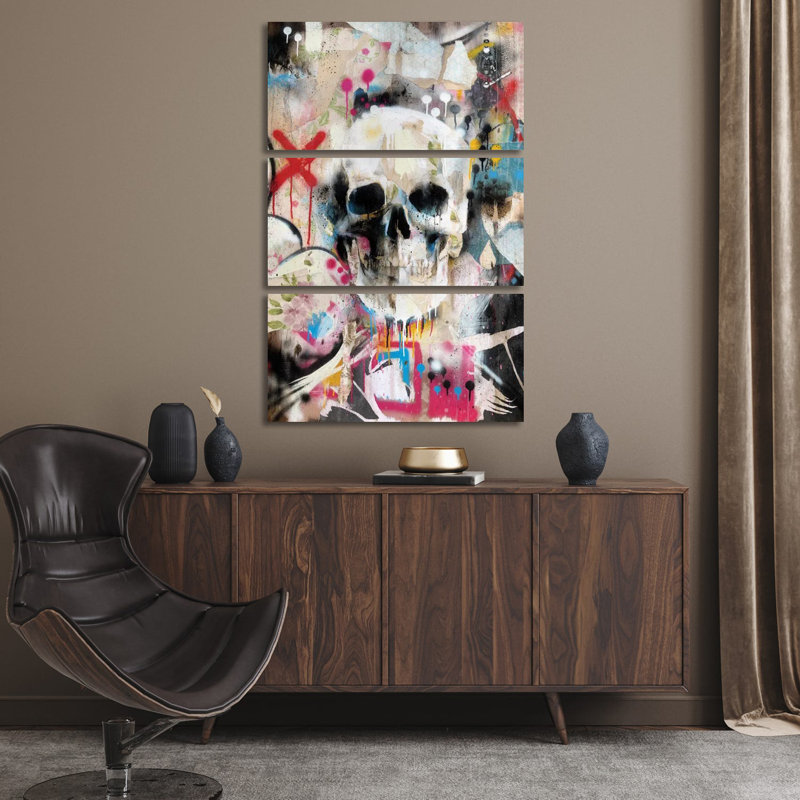 Skull by Famous When Dead - No Frame Gallery-Wrapped Canvas Giclée on Canvas, 152.4cm H x 101.6cm W x 3.81cm D