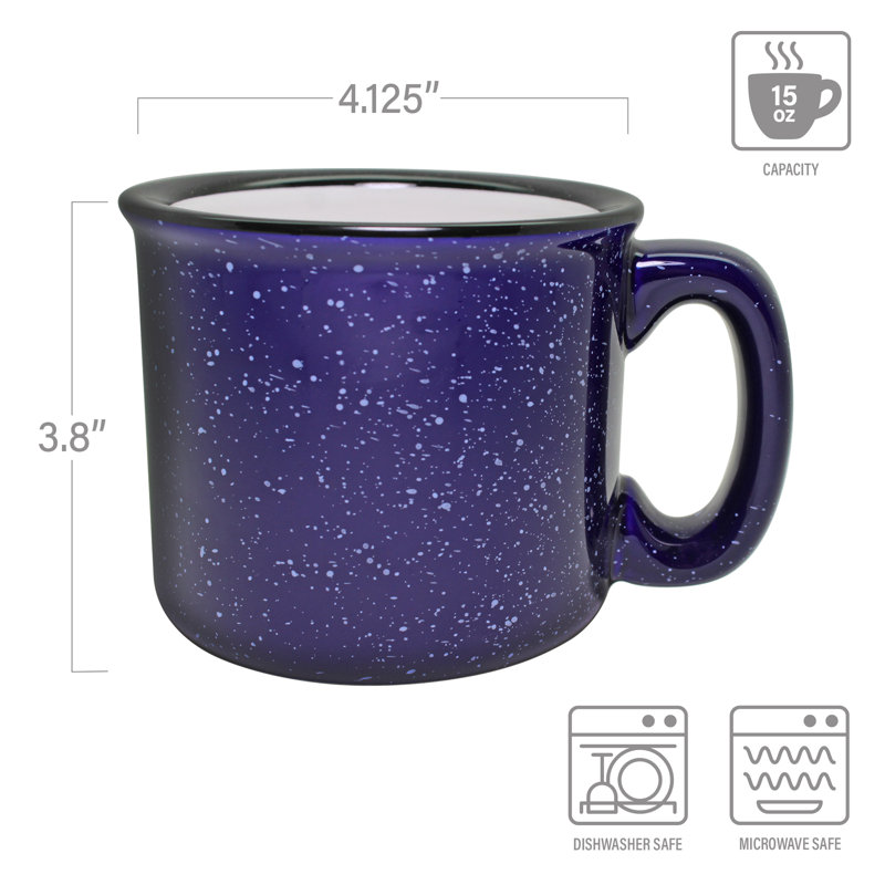 One Friend Can Change Sand Etched Ceramic Camp Mug, 15oz