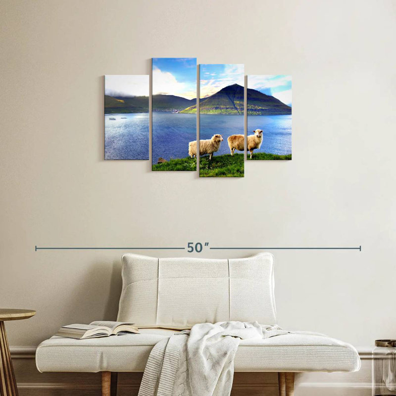 Brampt Faroe Islands Sheep, 22" H x 36" W
