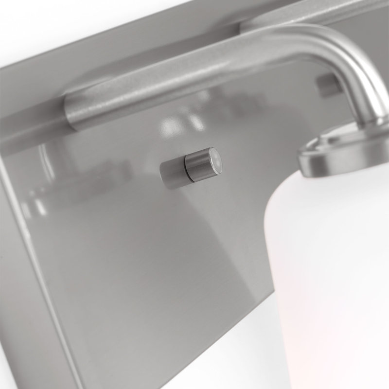 Grand meuble-lavabo Miles de génération Lighting , Nickel brossé, Blanc