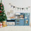 Cuisine modulaire en bois pour enfants Teamson Kids Little Chef Atlanta +17 Accessoires et jouets interactifs