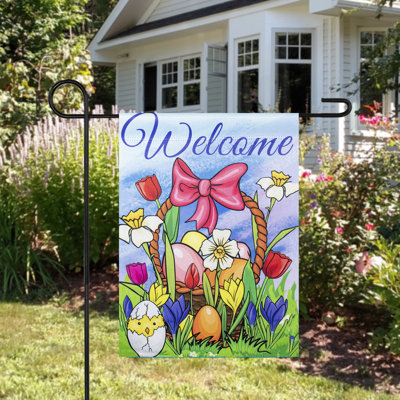 Drapeau extérieur Welcome Welcome Basket