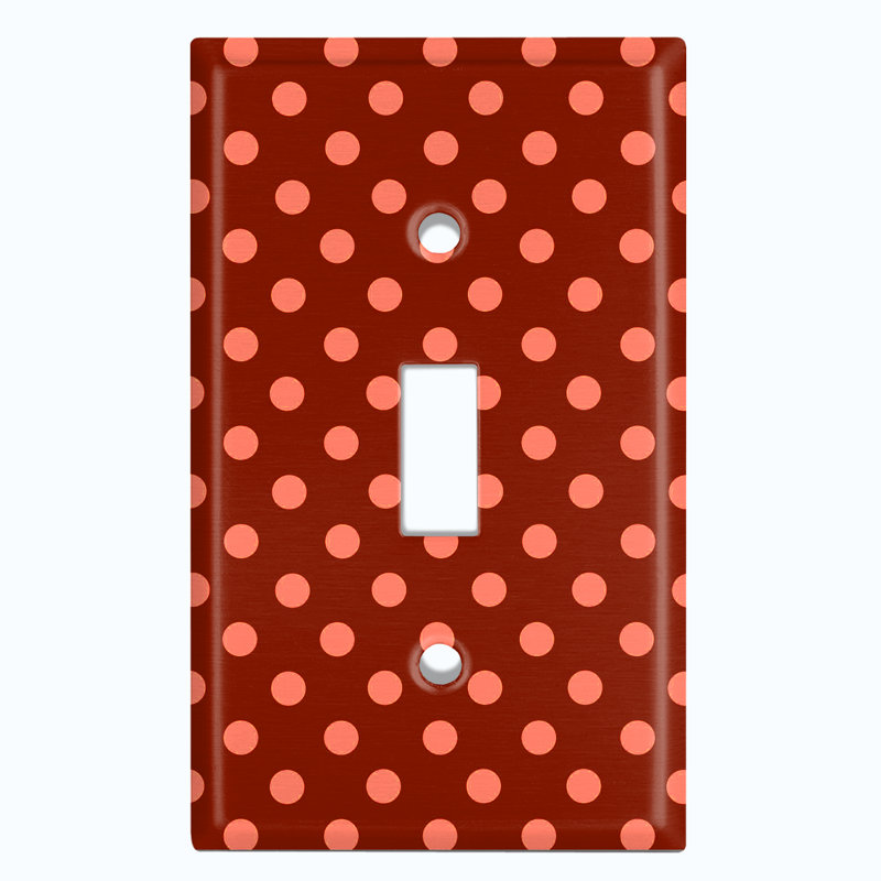 Patterned 1 - Gang Toggle Light Switch Standard Wall Plate
