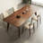 Brown Rectangular Solid Wood A-Frame Dining Table-200801069