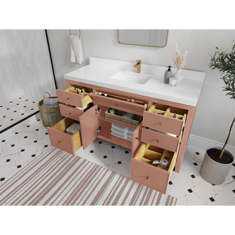 Sonoma X P 22 po Meuble-lavabo simple D, 1,5 PO – blanc