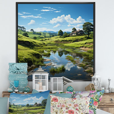 «Mountain Serenity Mountain Panorama» sur toile