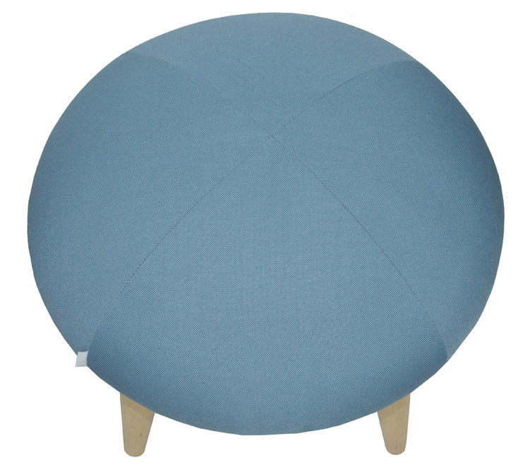 Solid + Manufactured Wood Accent Stool, Blue