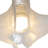 Jamesena LED Flush Mount in Polished Nickel with Icy Glass Shade