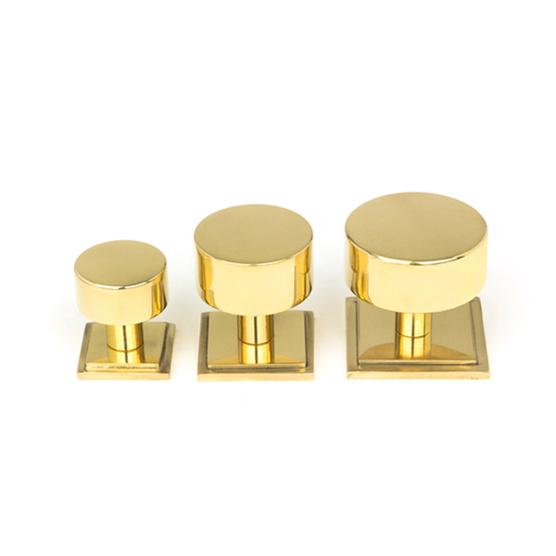 320mm Square Knob, Polished Brass