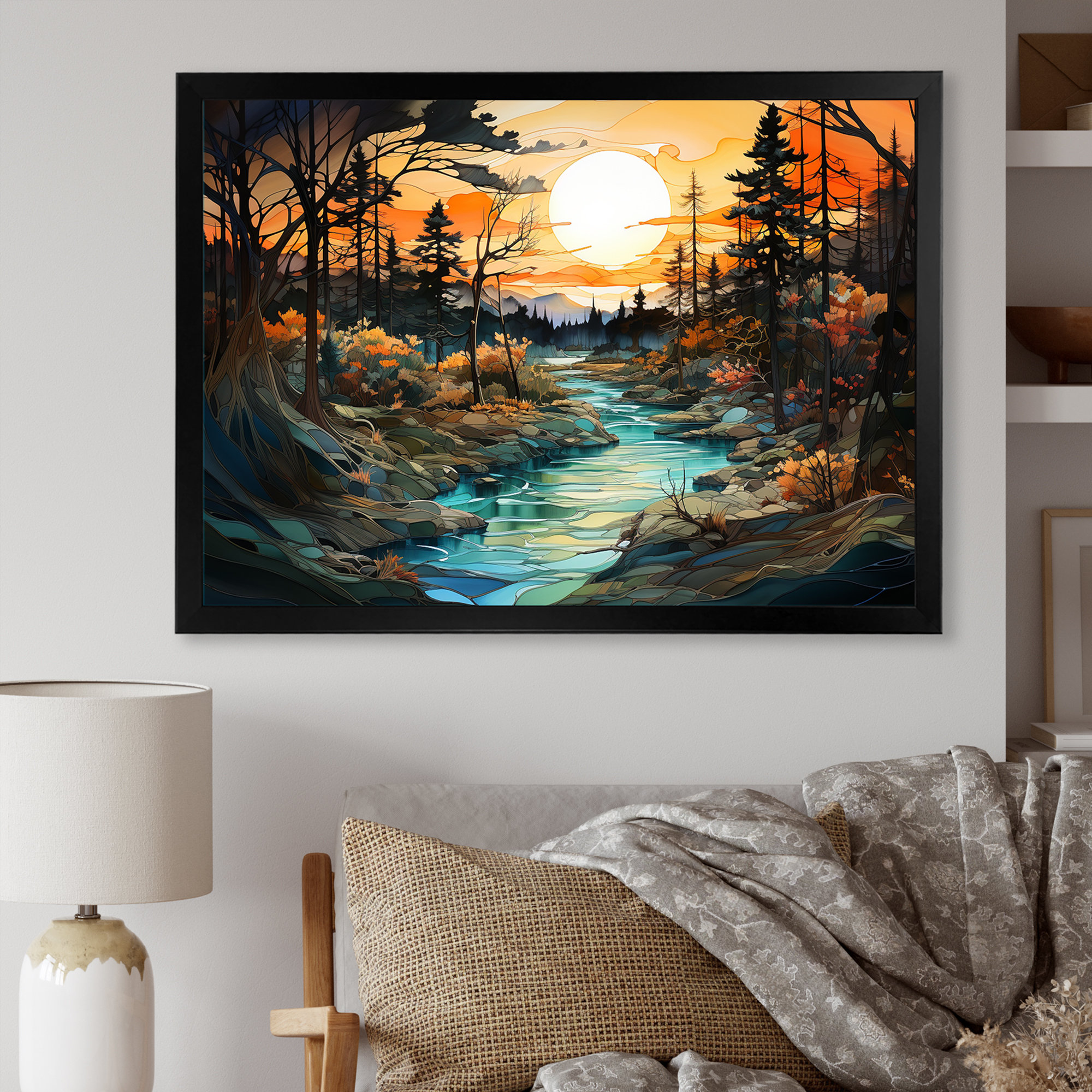 Millwood Pines Alcohol Ink River Harmony II - Print on Canvas - Wayfair ...