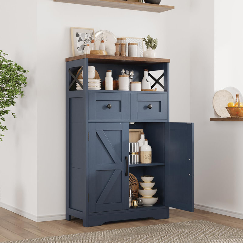 Floor Storage Cabinet, Blue