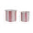 Ceramic Outdoor Planters - Striped Flower Pots With Scalloped Edge - Indoor Planter For Plants, Flowers, Herbs, Or Patio Garden Decor - Set 2, 8", 6"-1962172500