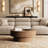 Round Drum Coffee Table with Storage-389920642-393056294