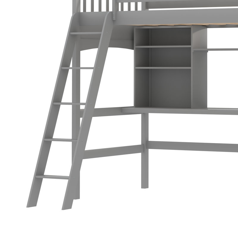 Lit mezzanine simple Hauck Kids, gris