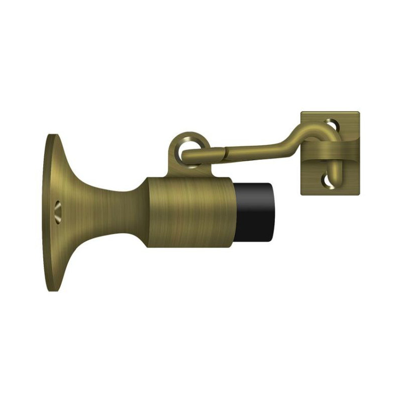 Door Stop, Antique Brass