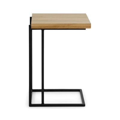 Luka Oak Wood Side Table Small