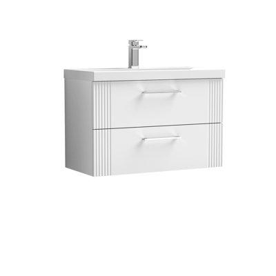 Deco 810mm Single Bathroom Vanity with Integrated Vitreous China Basin