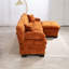 Canapé modulaire modulaire en L à assise profonde réversible 120 po avec repose-pieds, mousse à mémoire de forme et ressorts ensachés 120 po Chenille-1711880652