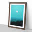Moon Above Kavala in Greece - Picture Frame Graphic Art Print-55732234-55732237