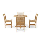 Deshawnte Outdoor 5 - Piece Dining Set