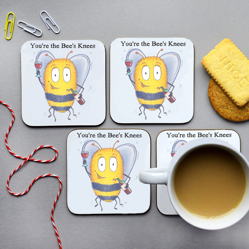 Cork 4 Piece Coaster Set