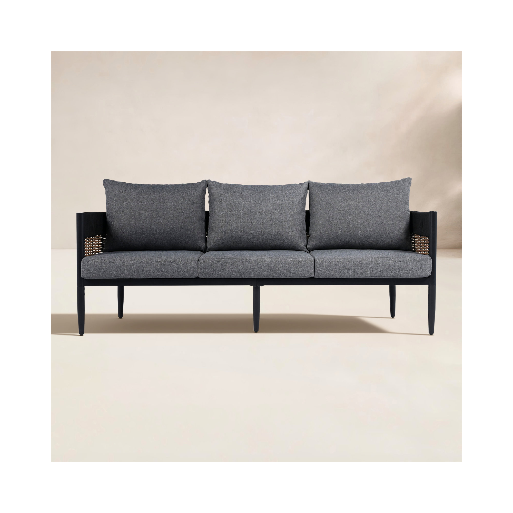 Corrente 3 Seater Sofa, Gray