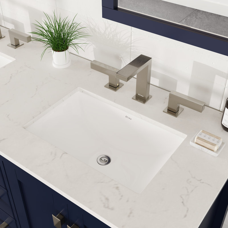 Minnich 60'' Double Bathroom Vanity with Carrara Marble Top