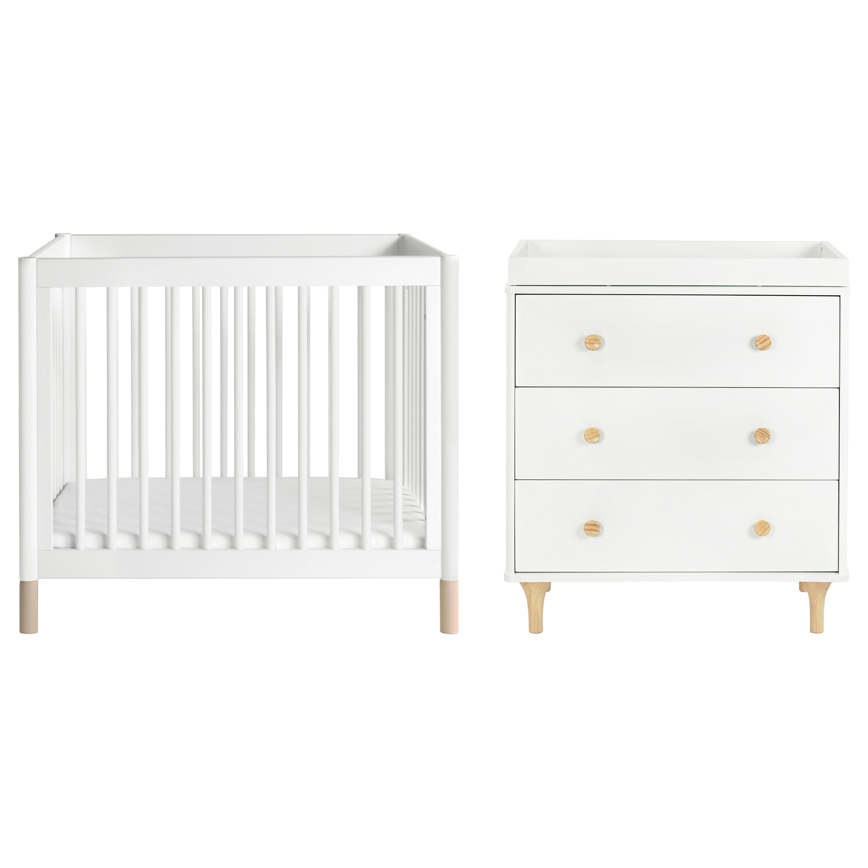 babyletto Gelato Mini 4-in-1 Convertible Standard Nursery Furniture Set ...