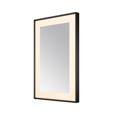 Lexington 24" W x 36" H x 2.28" D, LED Lighted Slim Frame Mirror, Defogger, 3 Color Temperature Lighting, Wall Mount Vertical or Horizontal Installation
