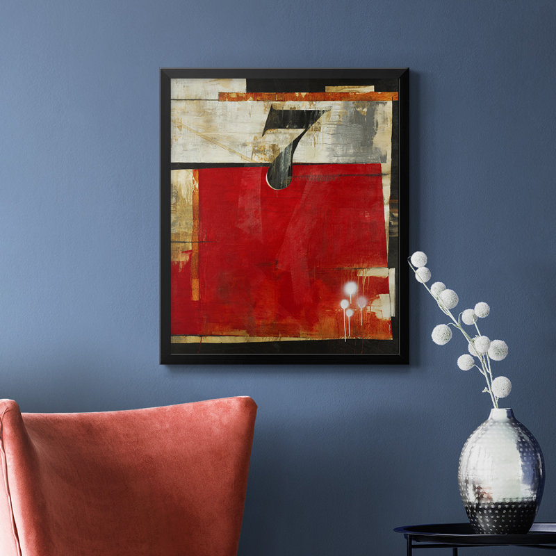 «Lucky No. 7», toile encadrée de qualité supérieure - prête à être accrochée, Noir, H 24 po x l 20 po