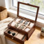 Boîte à bijoux en bois avec tiroirs