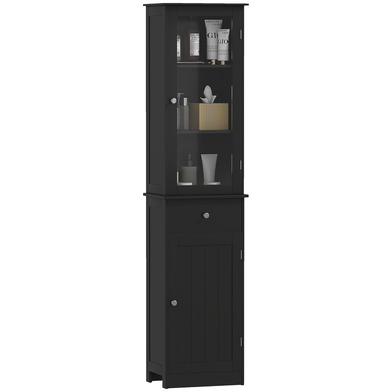 Armoire de rangement mince avec tiroir ajustable