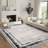 Commercial Grade Modern Rugs 10x13 Oversized Washable Rugs with Rubber Backing, Contemporary Minimalist Floor Carpet, Indoor Foldable Printed Mat-938207377